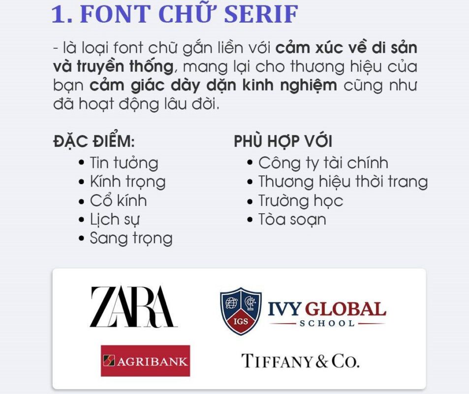 Font chữ Serif