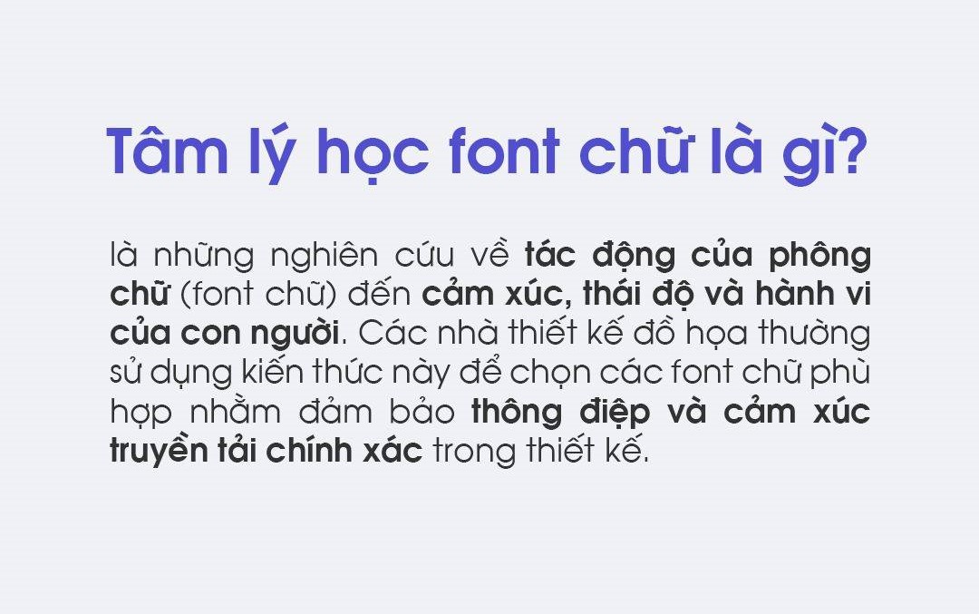 1. Tâm lý học font chữ là gì?